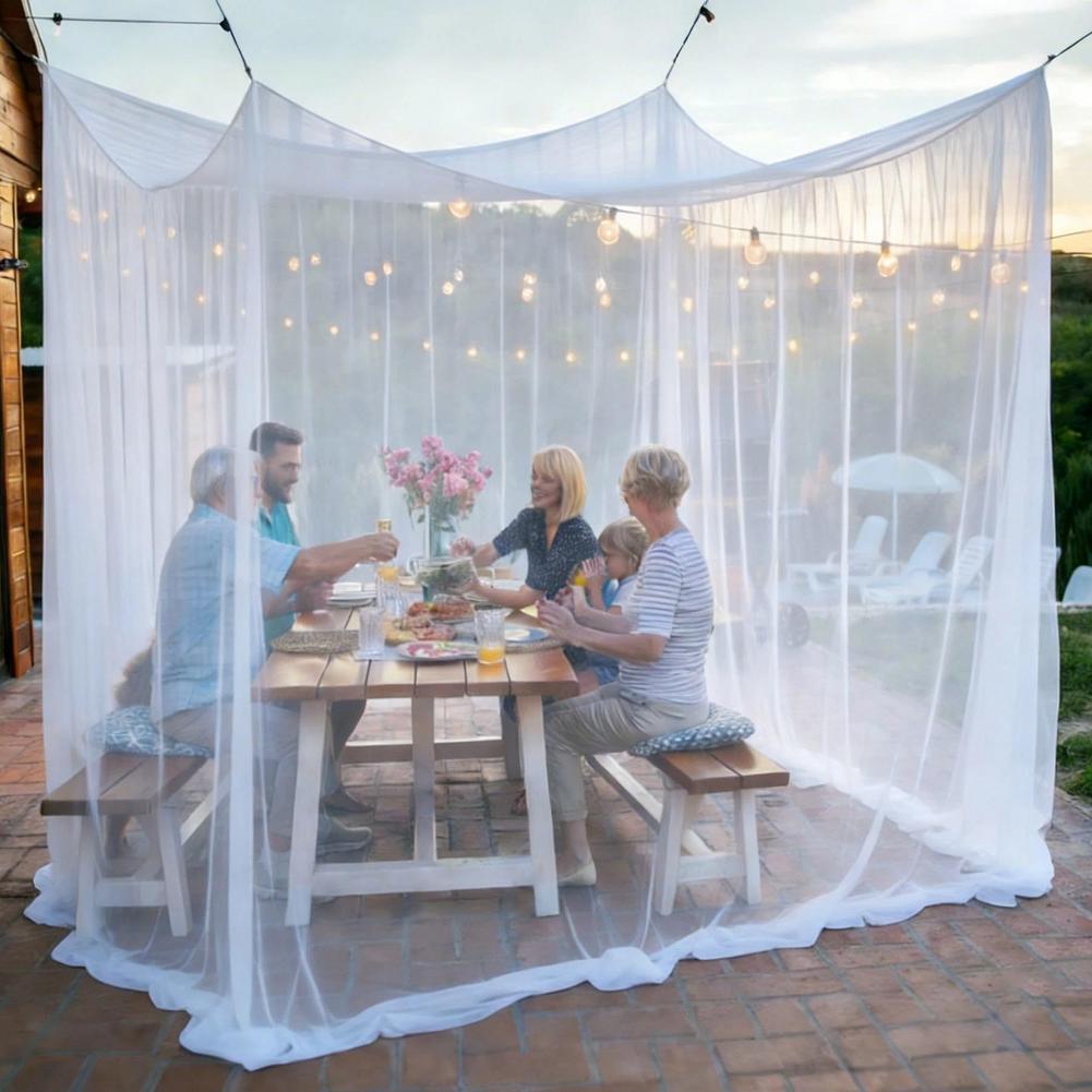 Camping Hammock With Mosquito Net Rainfly - Large Outdoor Mosquito Net Breathable Fine
