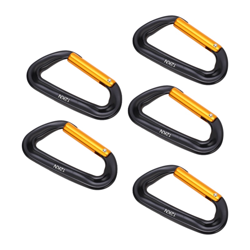 Carabiners Aluminum 12Kn Heavy Duty - 5Pcs Aluminum Alloy Climbing Carabiners 12KN