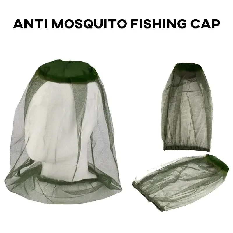 Camping Hammock With Mosquito Net Rainfly - Anti Mosquito Fishing Cap 1pc Breathable