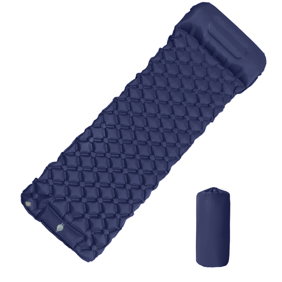 Inflatable Camping Sleeping Pad Pillow - Outdoor Camping Inflatable Mattress Sleeping Pad