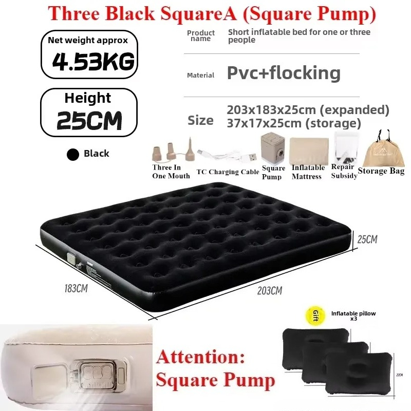 Camping Air Mattress Built In Pump - Inflatable Air Mattress Built-in Air Pump
