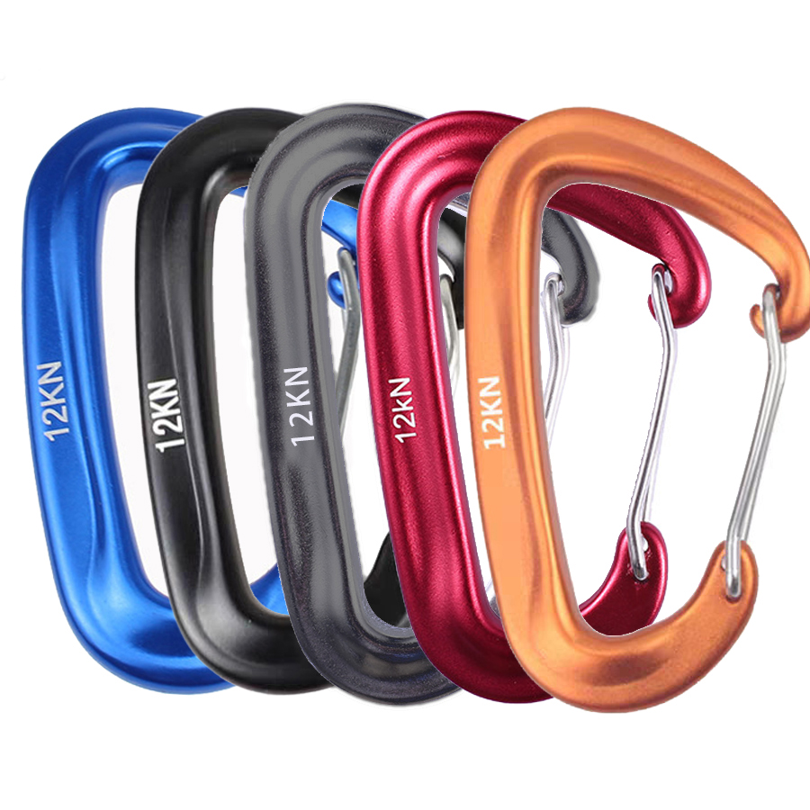 Carabiners Aluminum 12Kn Heavy Duty - Carabiner,12KN Lightweight Heavy Duty Carabiner Clips,Aluminium