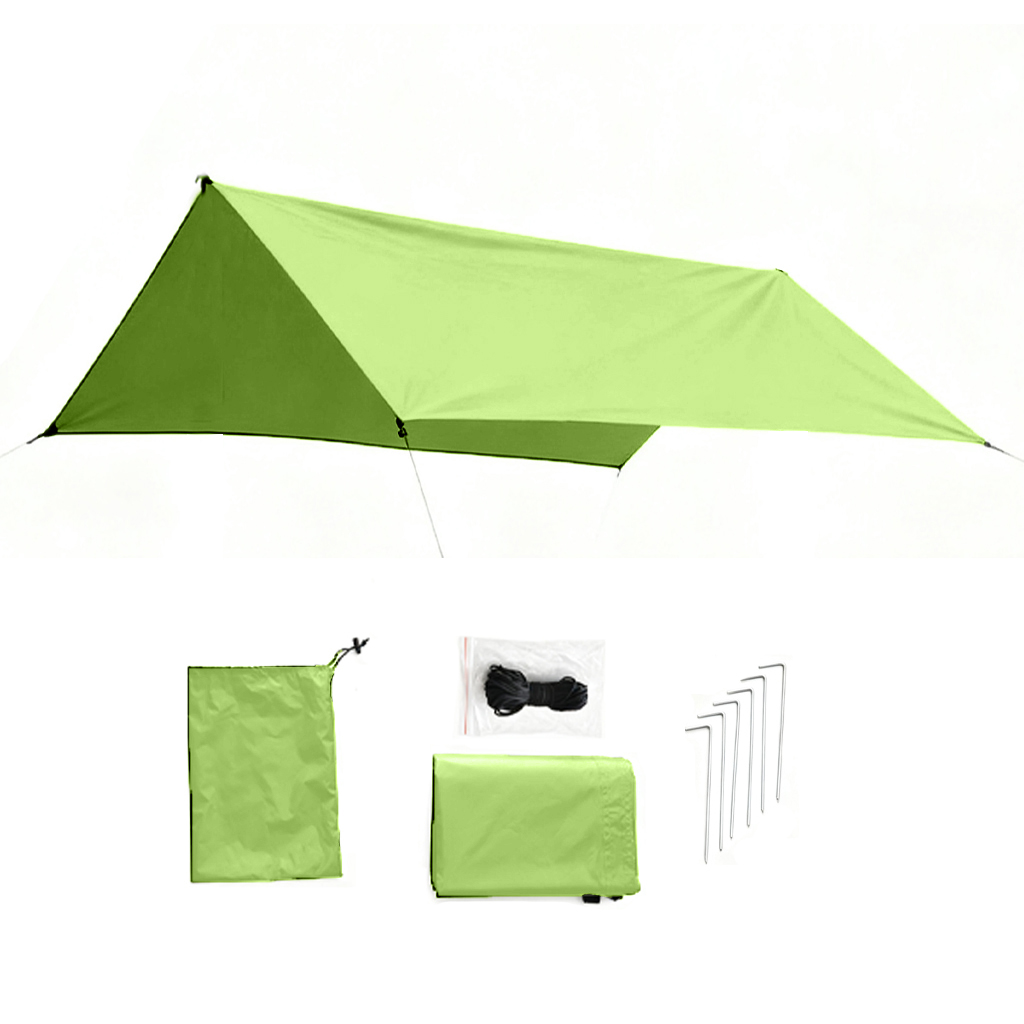 Hammock Rain Fly Tarp Waterproof 3X3M - 3x3m Camping Tarp, Waterproof Sunshade Canopy