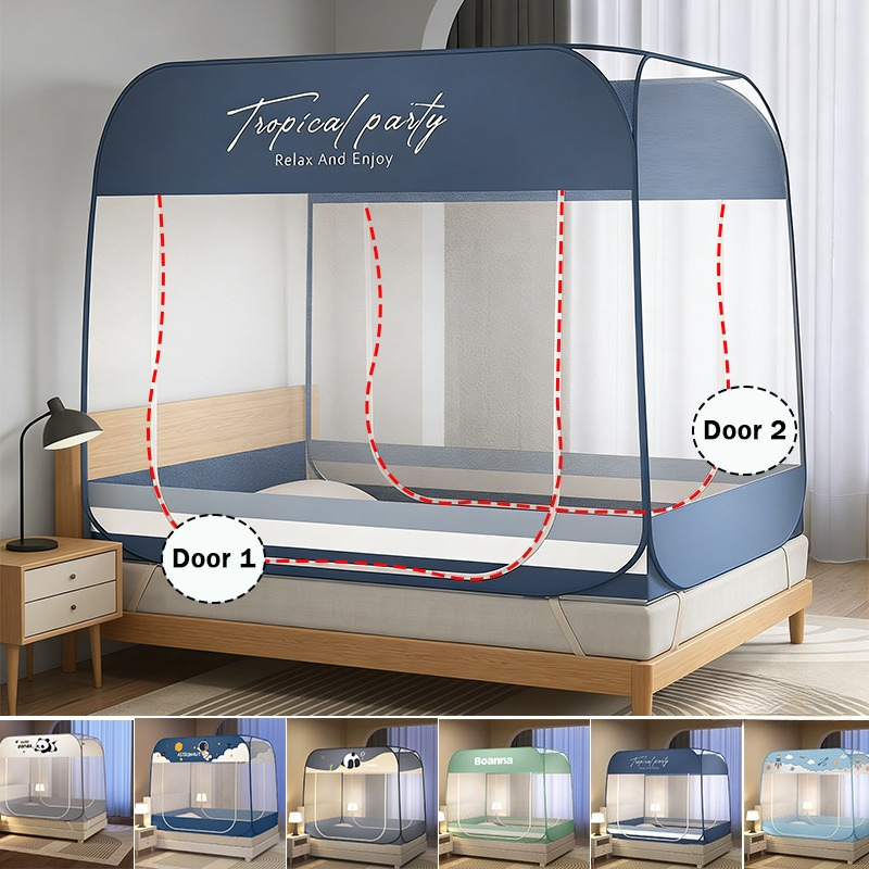 Camping Hammock With Mosquito Net Rainfly - Mosquito Net Bed,Portable Pop Up Mongolian