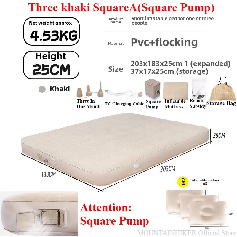 Camping Air Mattress Built In Pump - MOUNTAINHIKER 2025 Interior Air Mattress Glamping