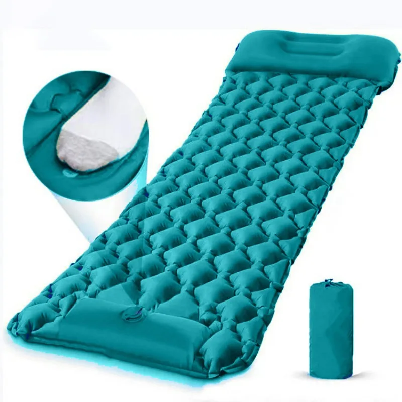 Inflatable Camping Mat Air Mat - Inflatable Camping Sleeping Pad Pillow recension och pris