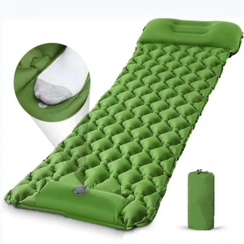 Inflatable Camping Mat Air Mat - Inflatable Camping Sleeping Pad Pillow recension och pris