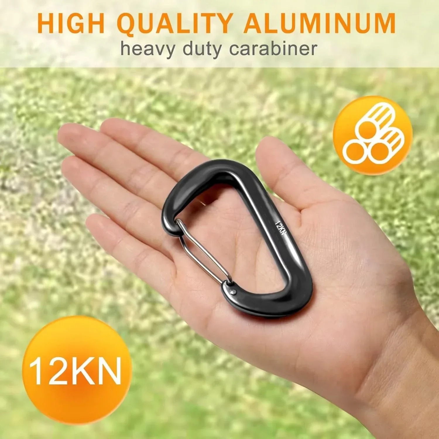 12kN Heavy Duty Aluminum Carab - Carabiners Aluminum 12Kn Heavy Duty recension och pris