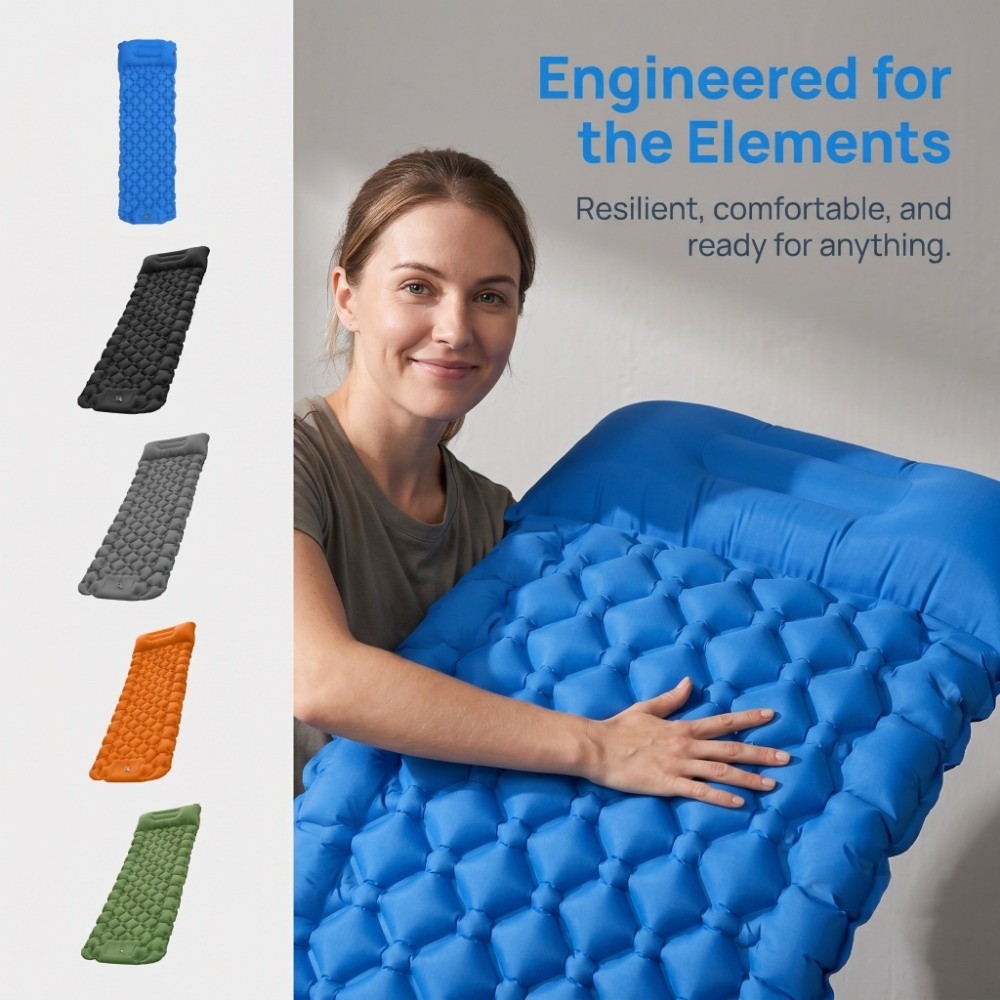 Inflatable Camping Sleeping Pa - Inflatable Camping Sleeping Pad Pillow recension och pris