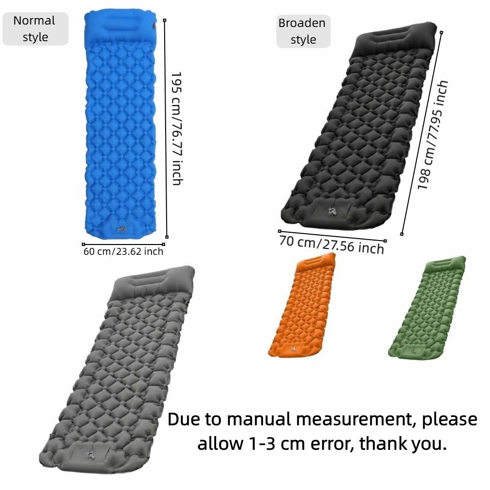 Inflatable Camping Sleeping Pa - Inflatable Camping Sleeping Pad Pillow recension och pris