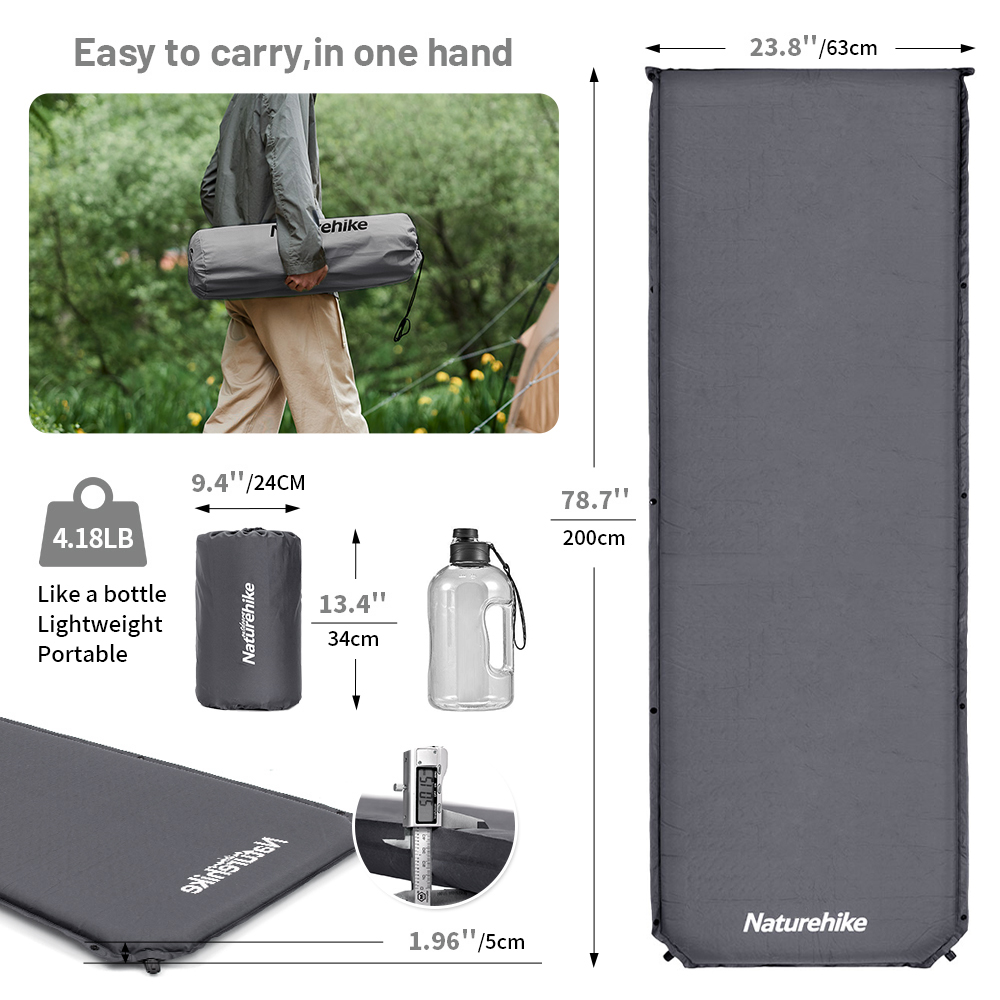 Naturehike Self-inflating Matt - Camping Air Mattress Built In Pump recension och pris