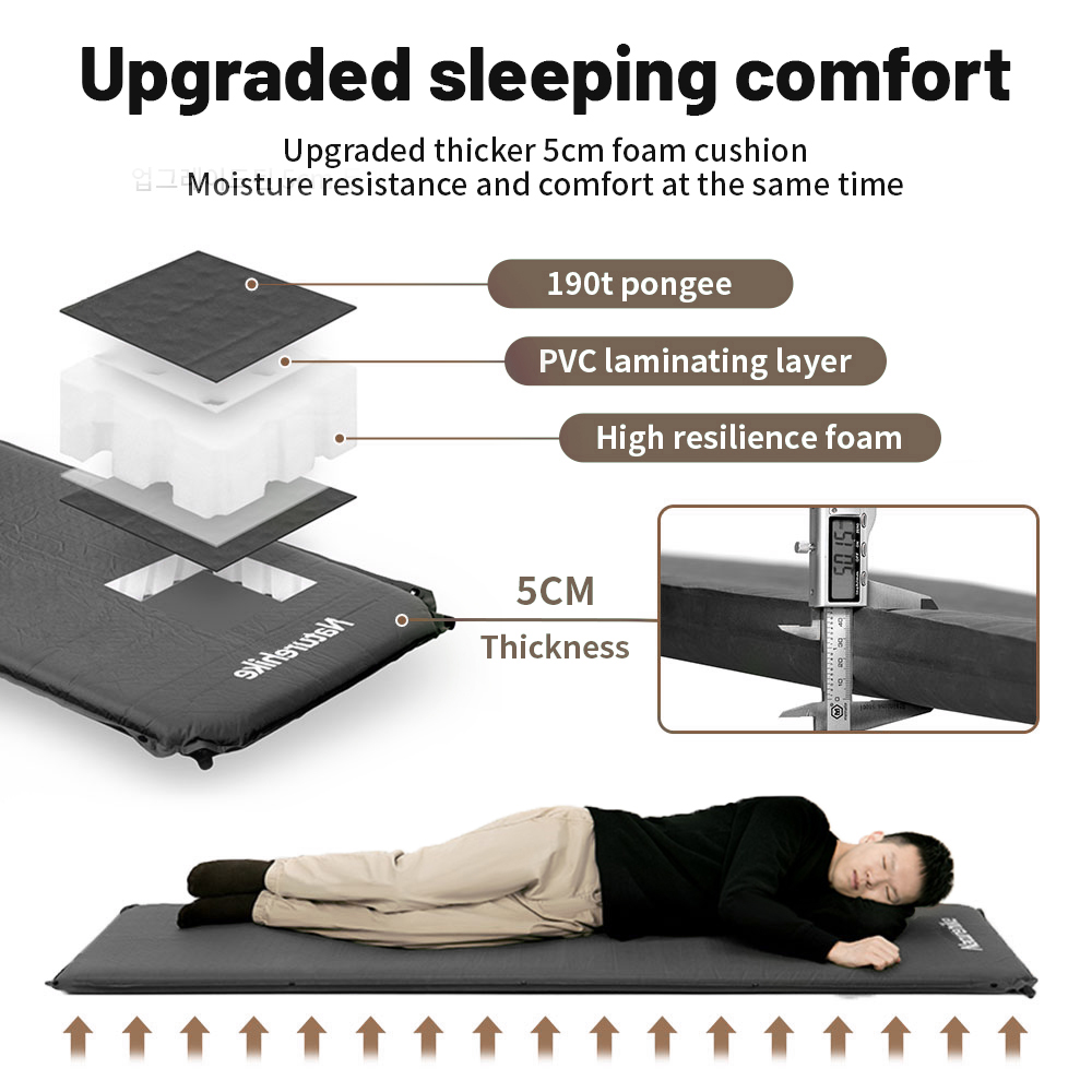 Naturehike Self-inflating Matt - Camping Air Mattress Built In Pump recension och pris