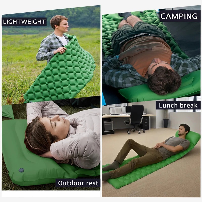 Camping Inflatable Sleeping Ma - Camping Air Mattress Built In Pump recension och pris