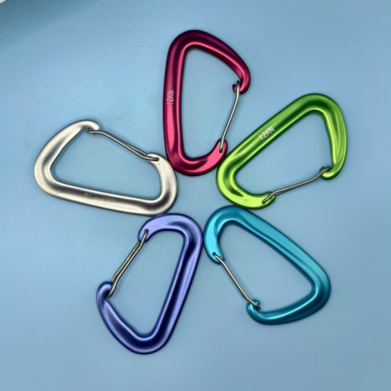 6PCS 12kN Aluminum D Ring Cara - Carabiners Aluminum 12Kn Heavy Duty recension och pris