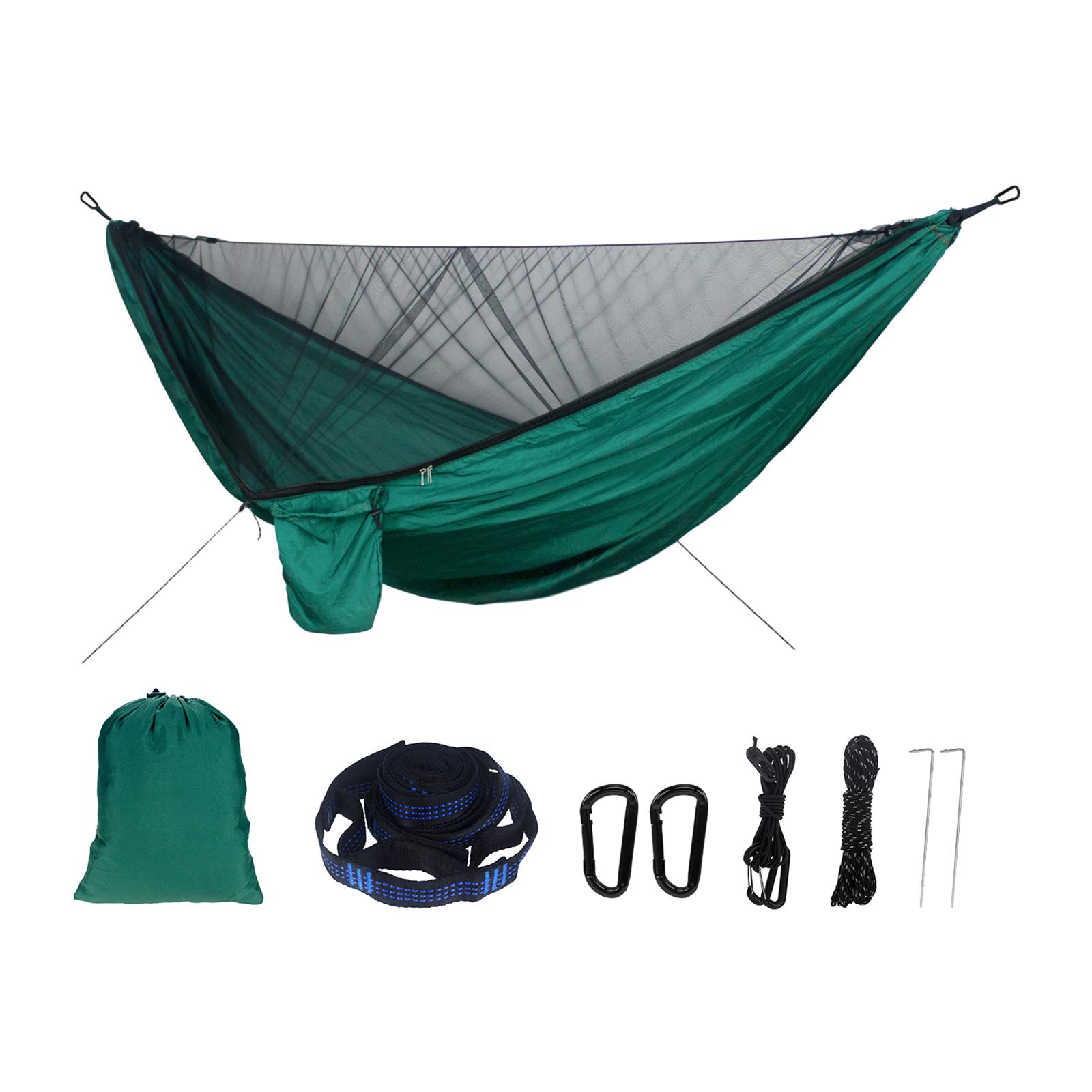 Double Camping Hammock with Mo - Double Hammock Portable Parachute Nylon recension och pris