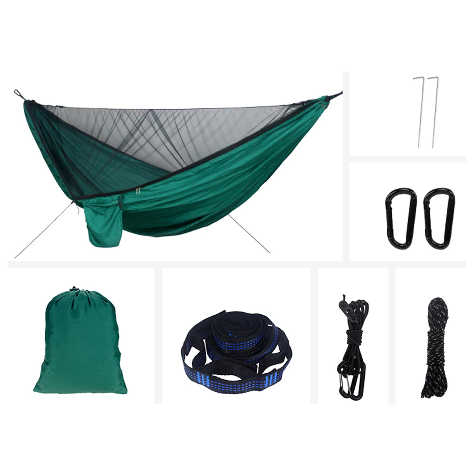Double Camping Hammock with Mo - Double Hammock Portable Parachute Nylon recension och pris