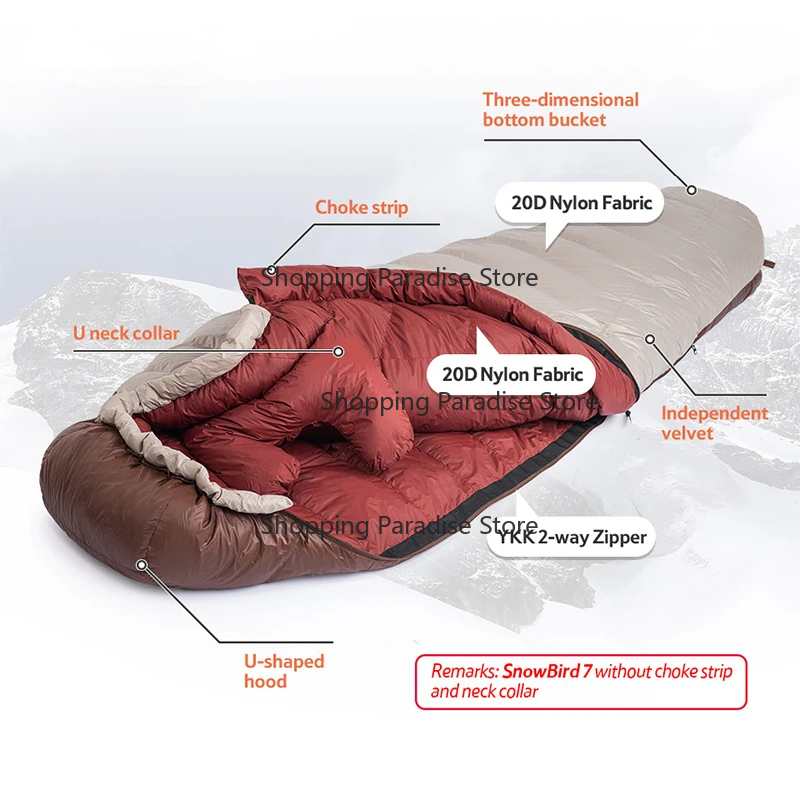 Eiderdown Sleeping Bag Mummy D - Sleeping Bag 4 Season Down Winter recension och pris