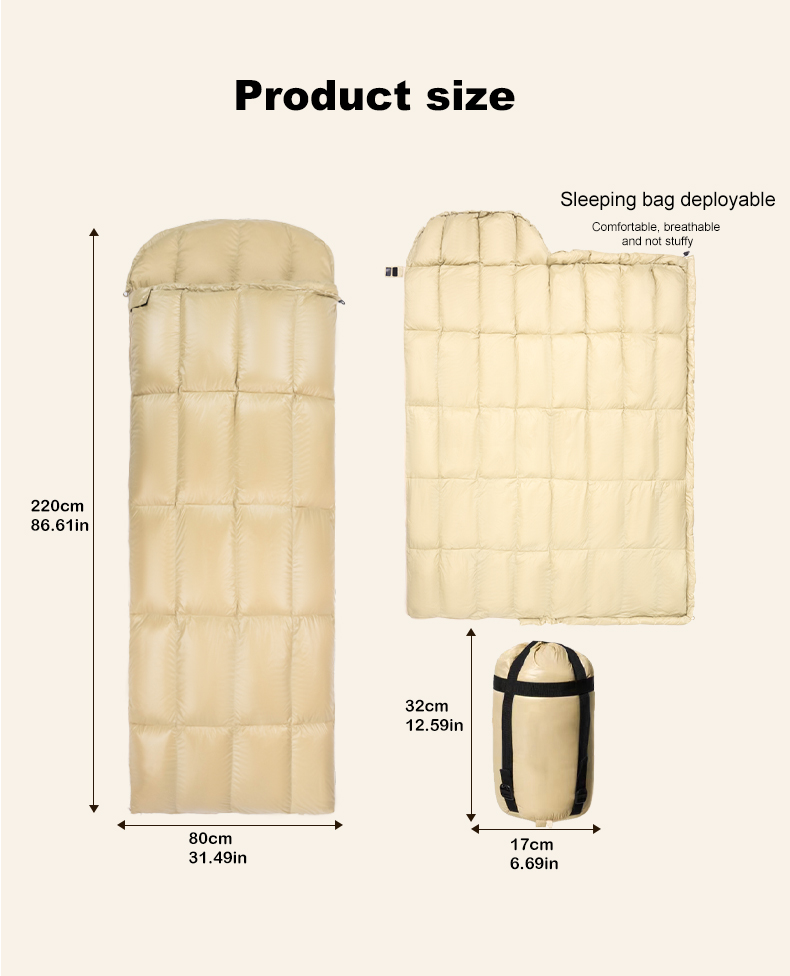 Ultra-Light 4 Season Nylon Duc - Sleeping Bag 4 Season Down Winter recension och pris