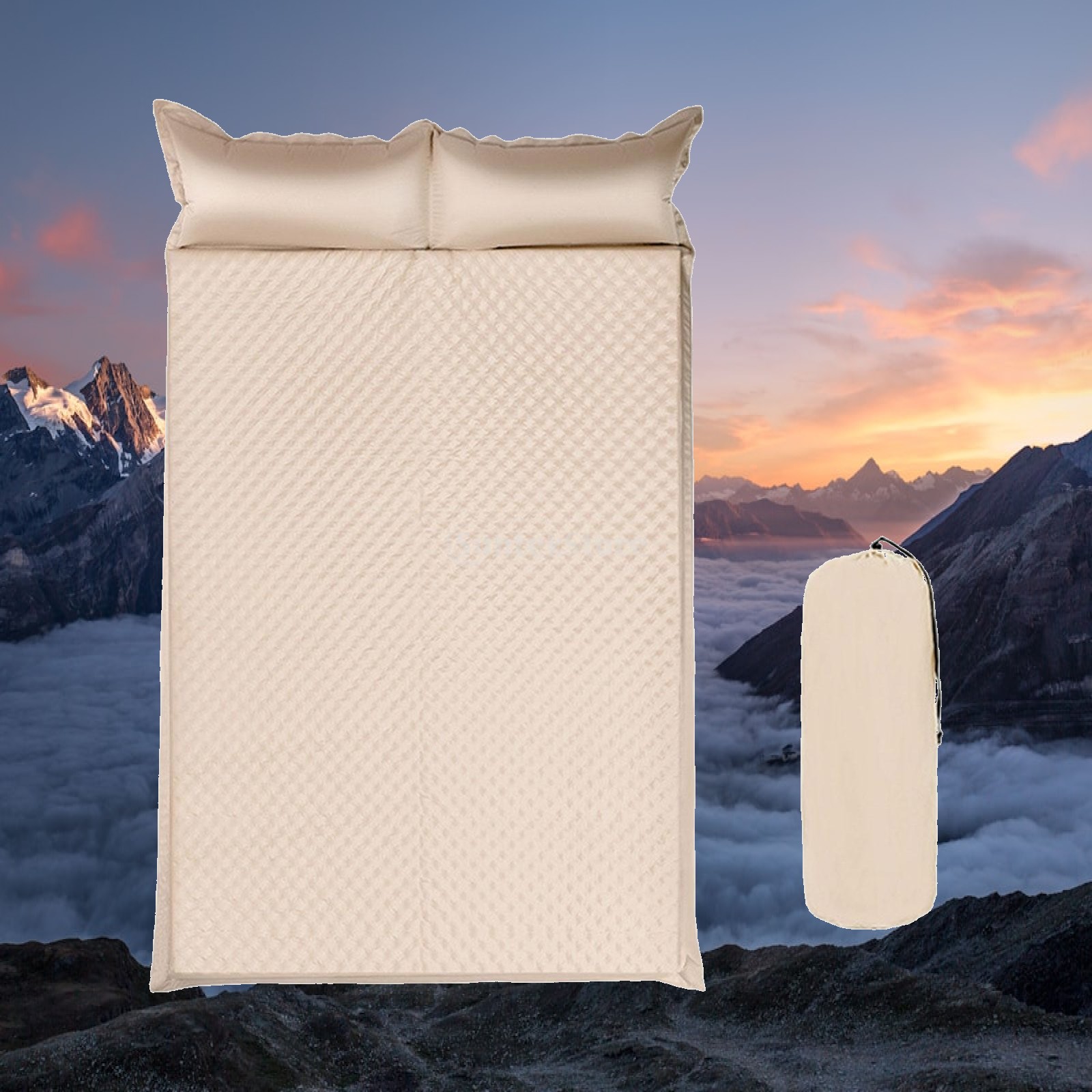 Inflatable Air Mattress with B - Camping Air Mattress Built In Pump recension och pris