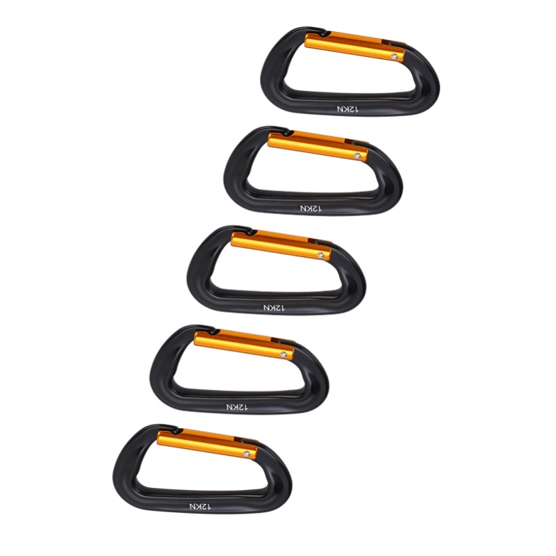 5Pcs Aluminum Alloy Climbing C - Carabiners Aluminum 12Kn Heavy Duty recension och pris