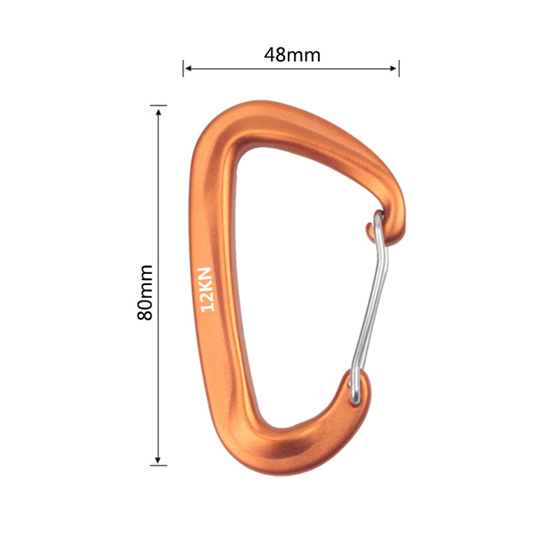 6Pcs 12kn Carabiner Set D Ring - Carabiners Aluminum 12Kn Heavy Duty recension och pris