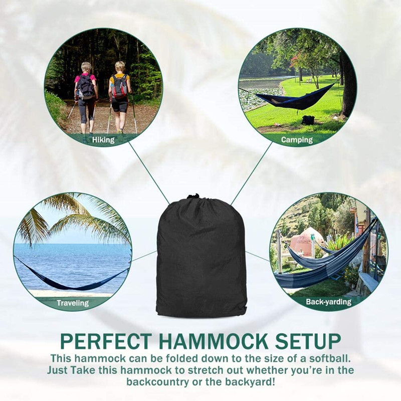270x140cm Portable Hammocks Ny - Double Hammock Portable Parachute Nylon recension och pris