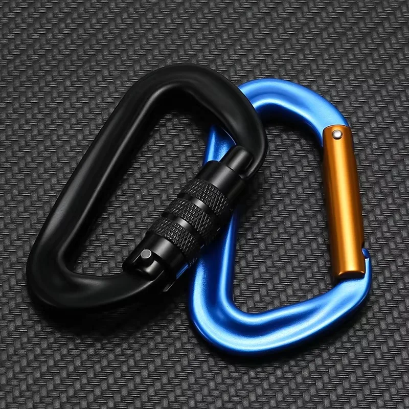 12kN D-Shaped Aluminum Alloy C - Carabiners Aluminum 12Kn Heavy Duty recension och pris