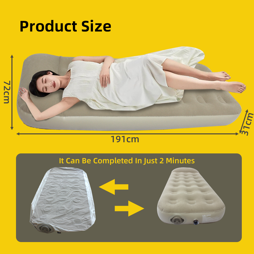 21 Holes  Inflatable Bed Elect - Inflatable Camping Sleeping Pad Pillow recension och pris