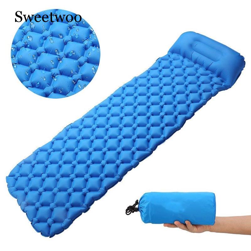 Camping Sleeping Pad Ultraligh - Inflatable Camping Sleeping Pad Pillow recension och pris