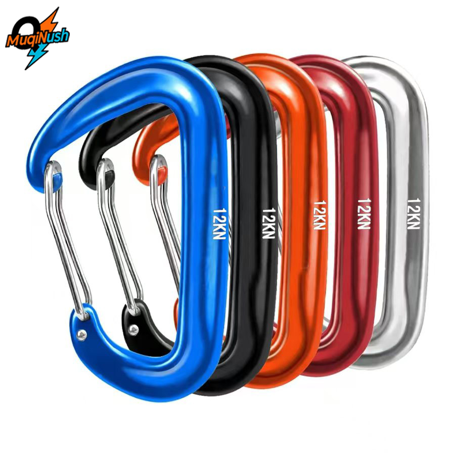 MuqiNush 5Pcs 12KN D‑Shape Cli - Carabiners Aluminum 12Kn Heavy Duty recension och pris