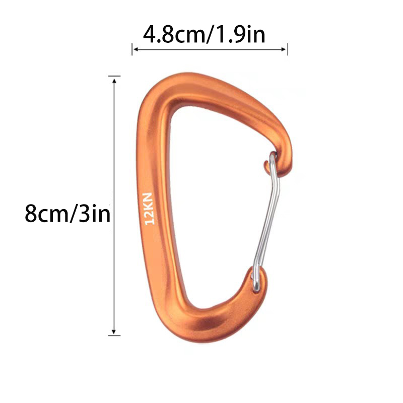 MuqiNush 5Pcs 12KN D‑Shape Cli - Carabiners Aluminum 12Kn Heavy Duty recension och pris