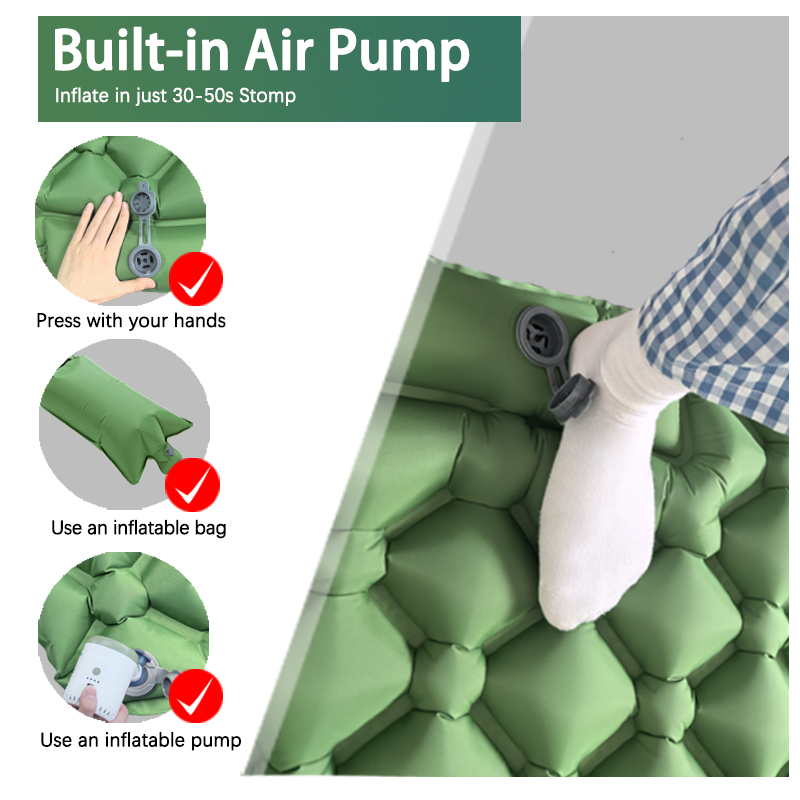Outdoor Camping Inflatable Mat - Inflatable Camping Sleeping Pad Pillow recension och pris