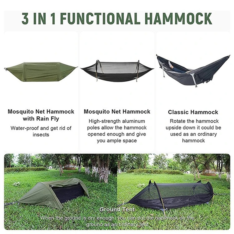 3-in-1 Tunnel Mosquito Net Ham - Camping Hammock With Mosquito Net Rainfly recension och pris