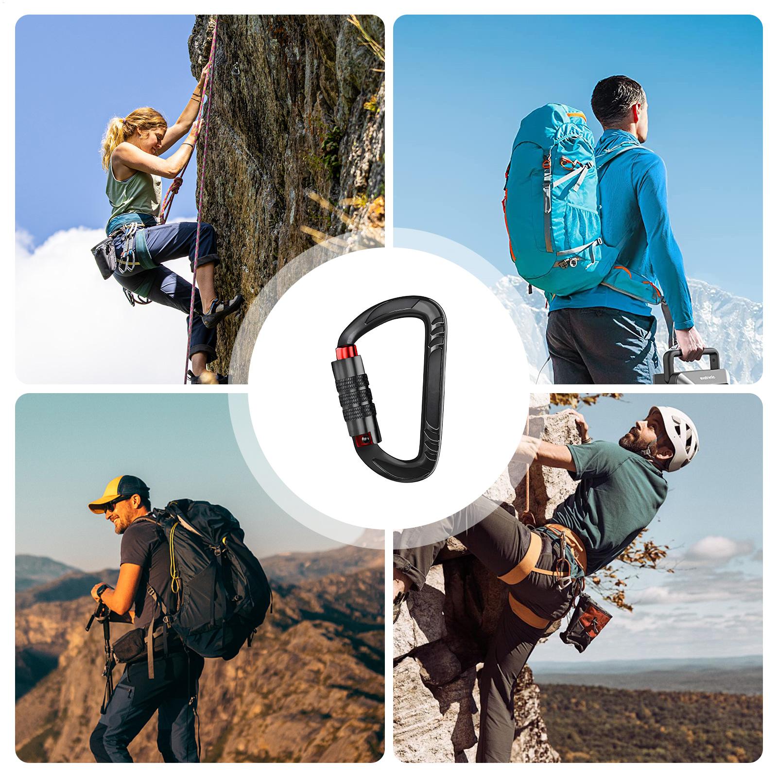 Carabiner Clip 12KN Load-Beari - Carabiners Aluminum 12Kn Heavy Duty recension och pris
