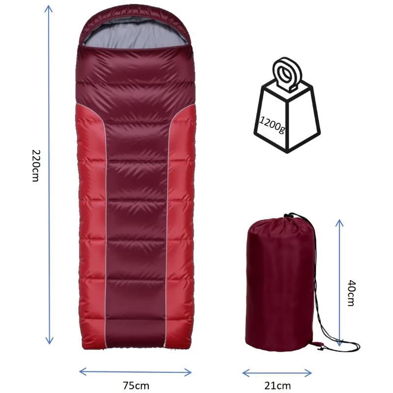 YTYIN Ultra-Light Compact Mumm - Sleeping Bag 4 Season Down Winter recension och pris