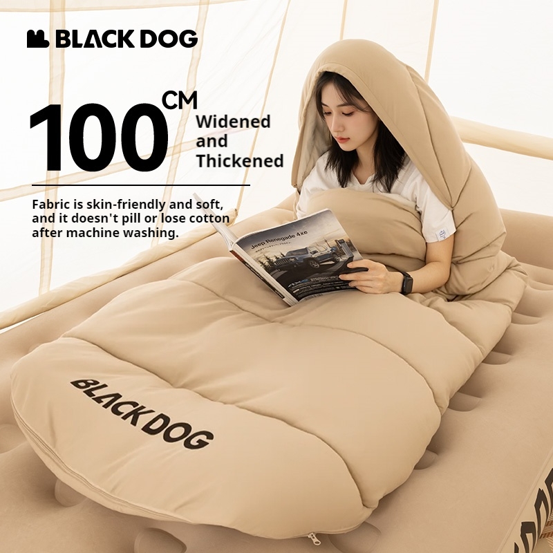 BLACKDOG Single Cotton Sleepin - Sleeping Bag 4 Season Down Winter recension och pris