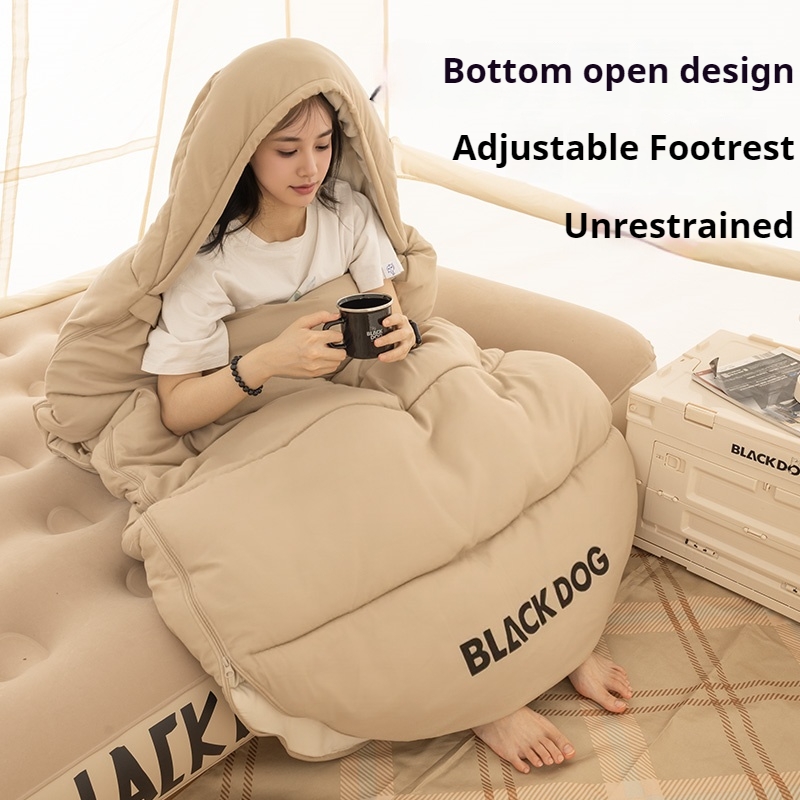 BLACKDOG Single Cotton Sleepin - Sleeping Bag 4 Season Down Winter recension och pris