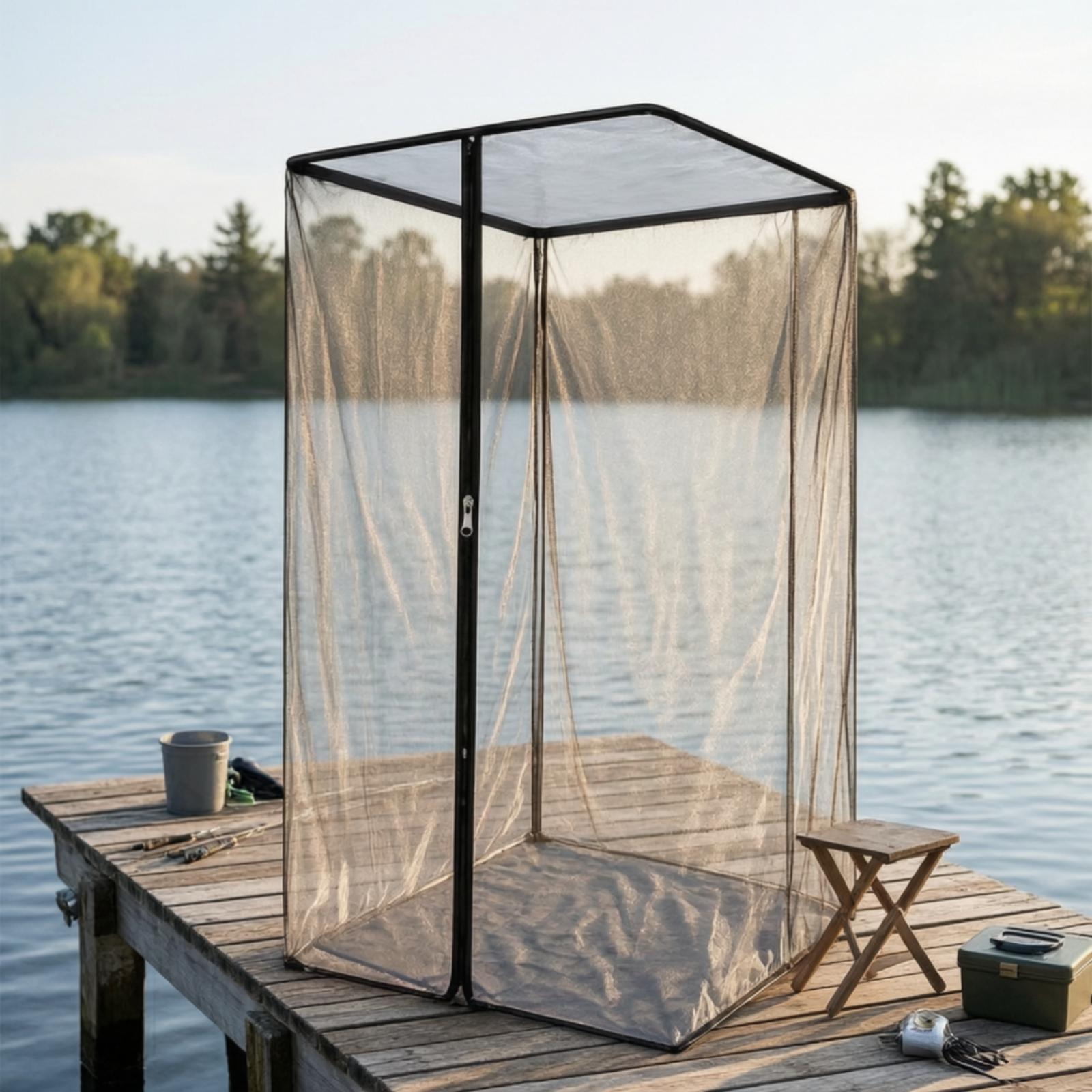 Fishing Shelter with Mesh Proo - Camping Hammock With Mosquito Net Rainfly recension och pris