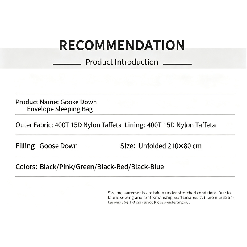 Winter Adult Duck Sleeping Bag - Sleeping Bag 4 Season Down Winter recension och pris