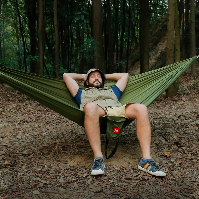 Portable Nylon Camping Hammock - Double Hammock Portable Parachute Nylon recension och pris