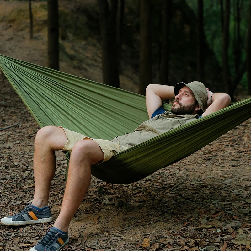 Portable Nylon Camping Hammock - Double Hammock Portable Parachute Nylon recension och pris