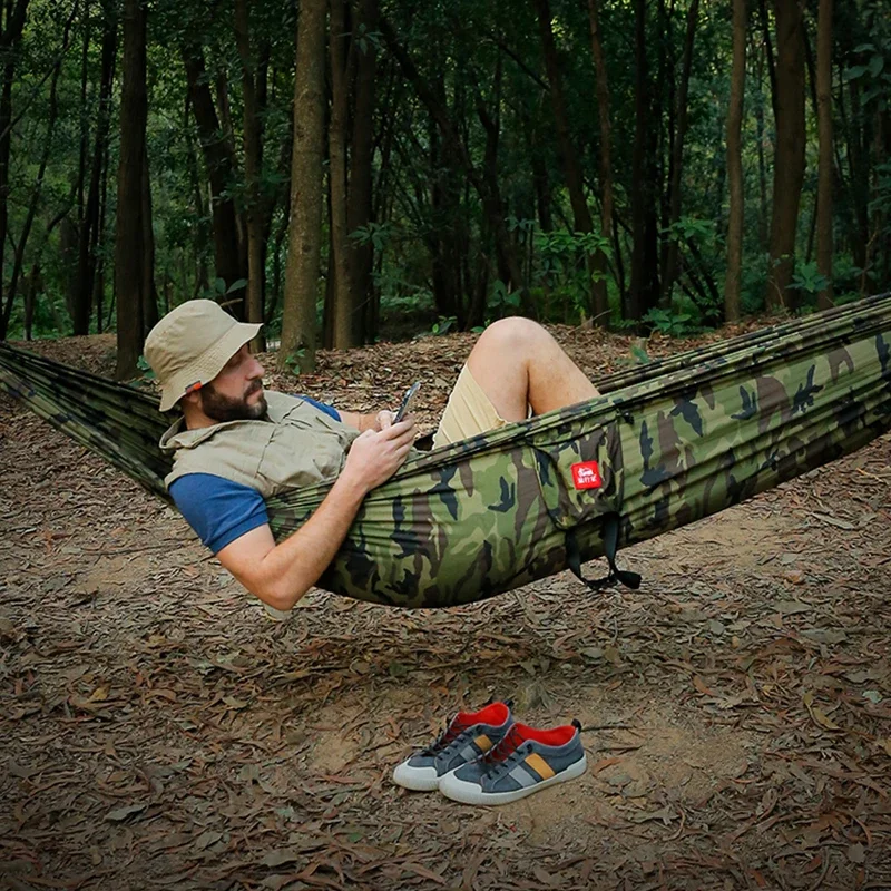 Portable Nylon Camping Hammock - Double Hammock Portable Parachute Nylon recension och pris