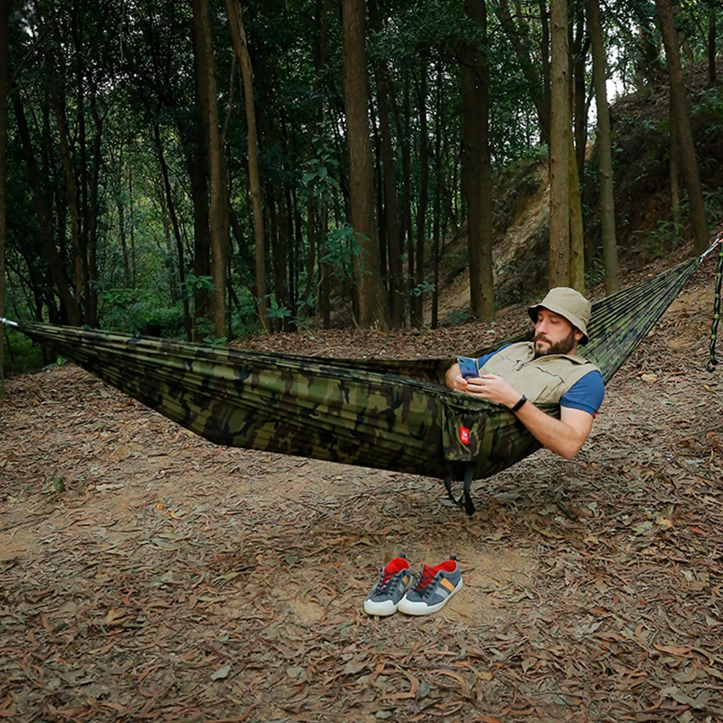 Portable Nylon Camping Hammock - Double Hammock Portable Parachute Nylon recension och pris