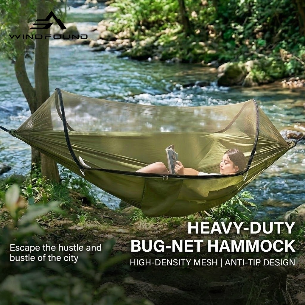 Ultralight Camping Hammock wit - Double Hammock Portable Parachute Nylon recension och pris