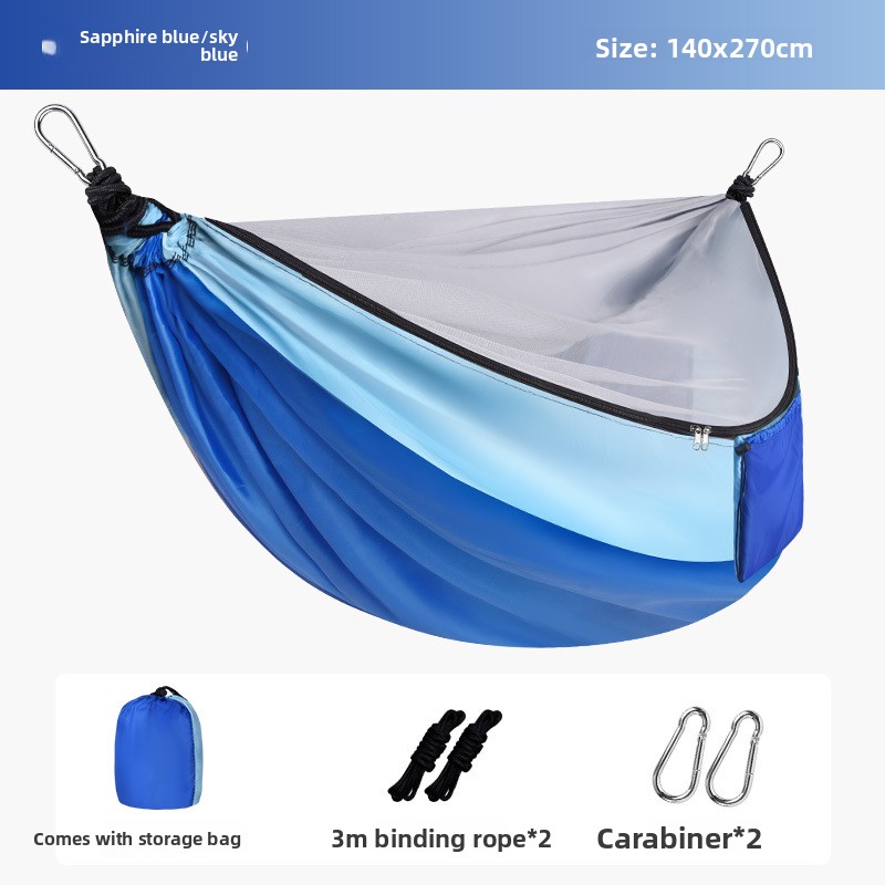Portable Double-color Outdoor  - Double Hammock Portable Parachute Nylon recension och pris