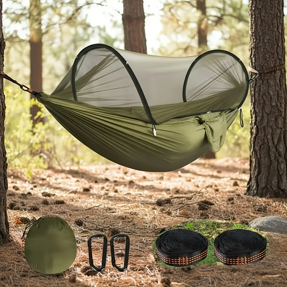 Portable Single Double Camping - Double Hammock Portable Parachute Nylon recension och pris