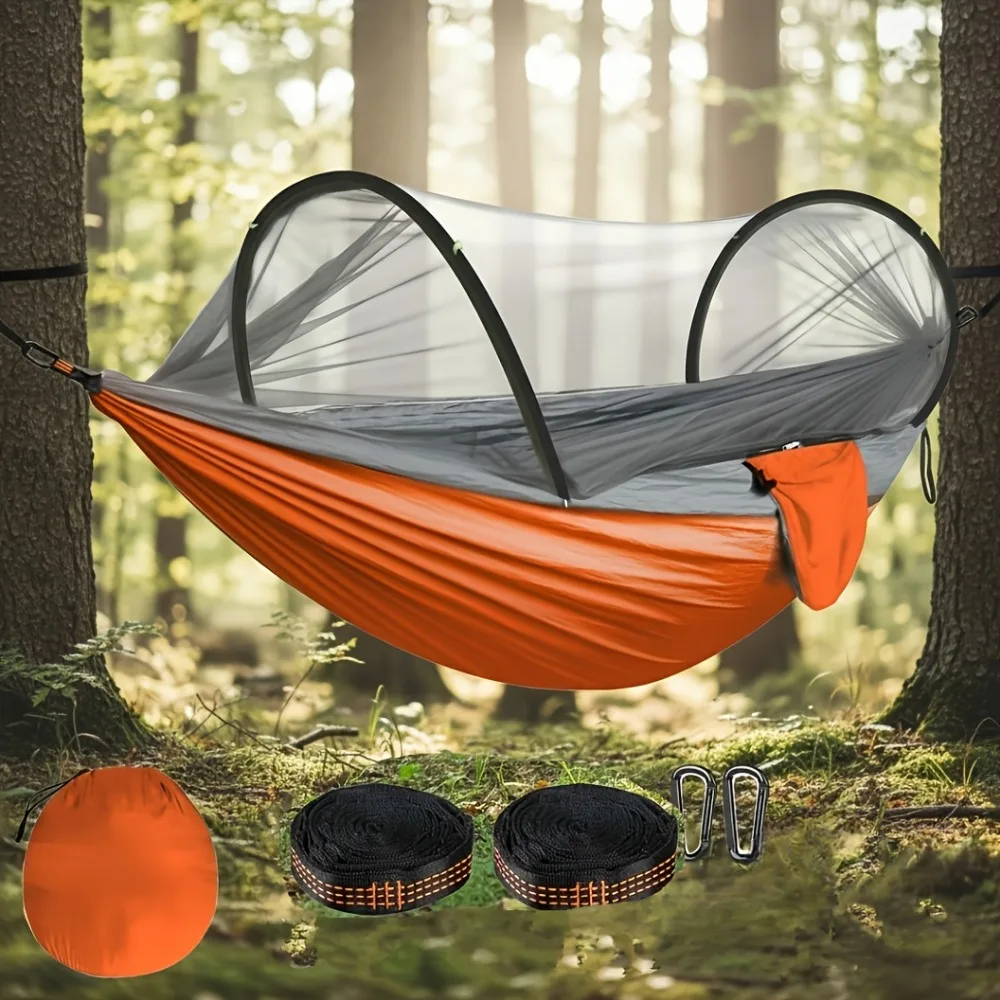Portable Single Double Camping - Double Hammock Portable Parachute Nylon recension och pris