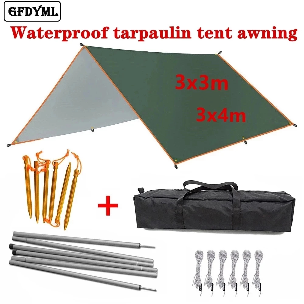 4x3m 3x3m Awning Waterproof Ta - Hammock Rain Fly Tarp Waterproof 3X3M recension och pris