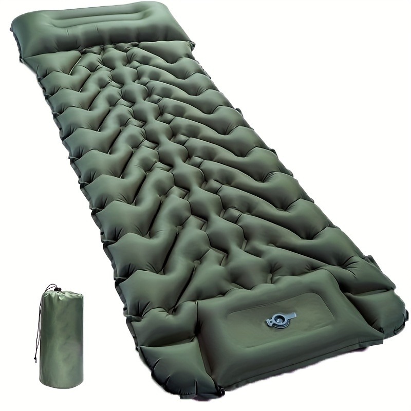 Durable Nylon Comfortable Infl - Inflatable Camping Sleeping Pad Pillow recension och pris
