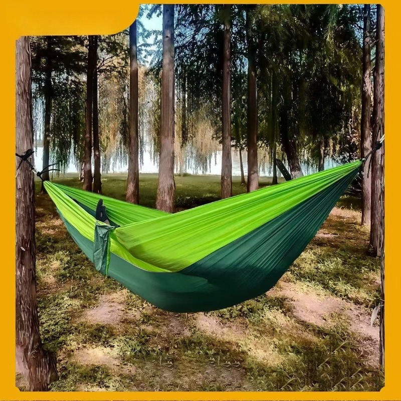 Single double recreational par - Double Hammock Portable Parachute Nylon recension och pris